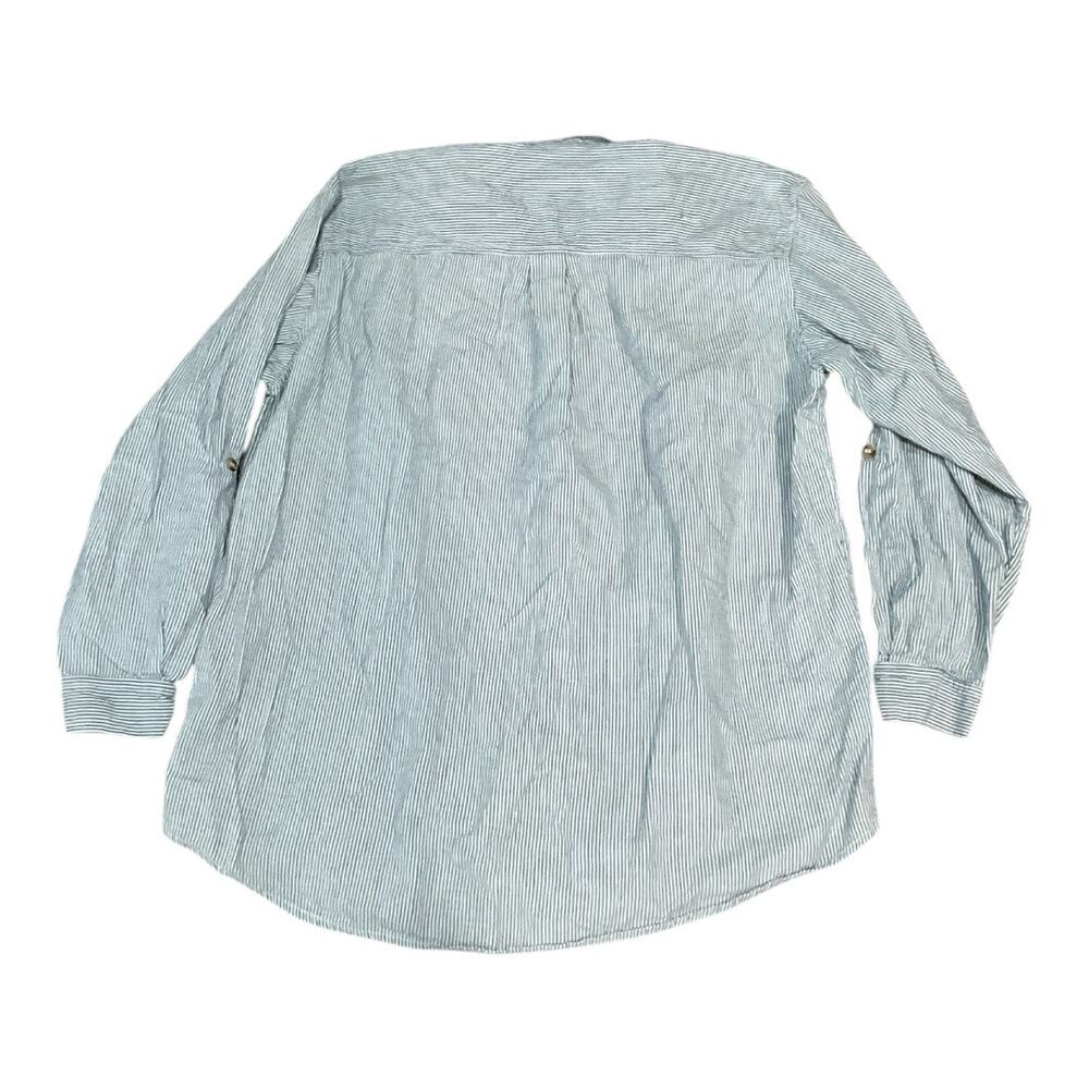 Victoria Jones Embroidered Flowers Top Stripe 18 100% Cotton - Picture 6 of 6